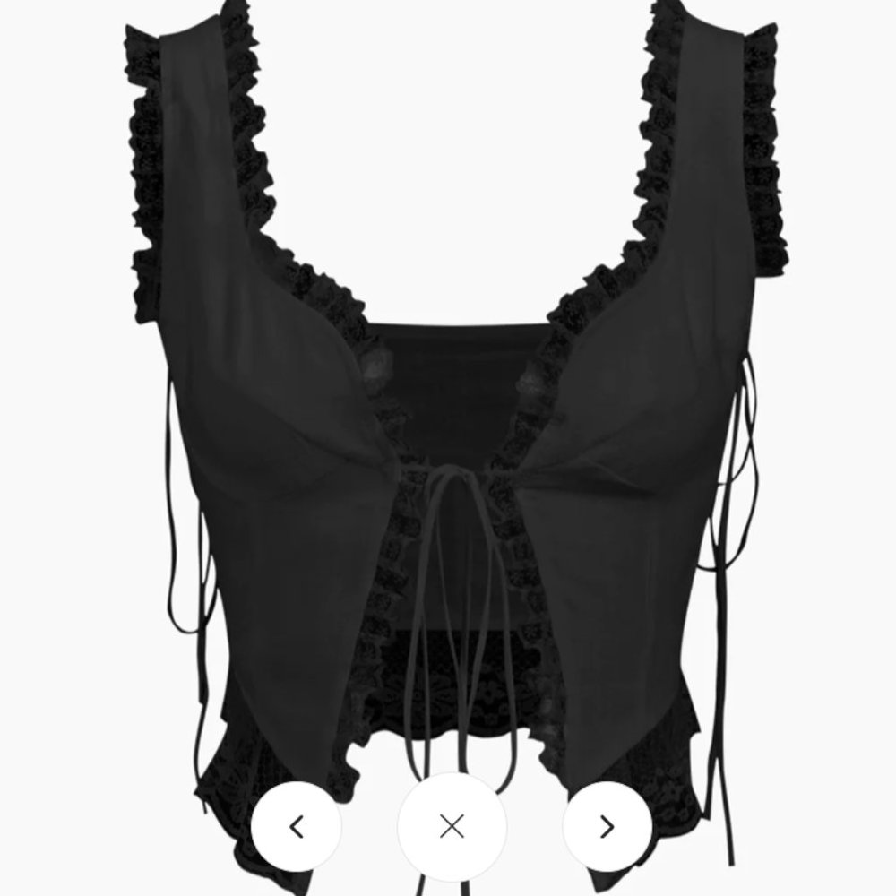 Fly Away Fairytale Lace Trim Crop Cami Top
